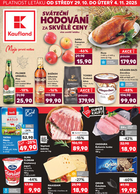 Leták Kaufland 28.10. - 4.11. - Kaufland - Zábřeh na Moravě