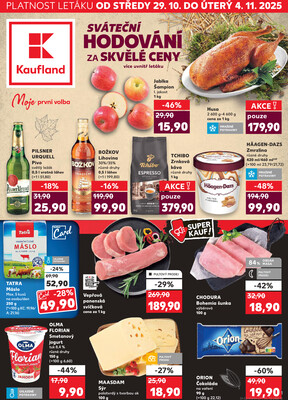 Leták Kaufland 28.10. - 4.11. - Kaufland - Havířov (U Stadionu)