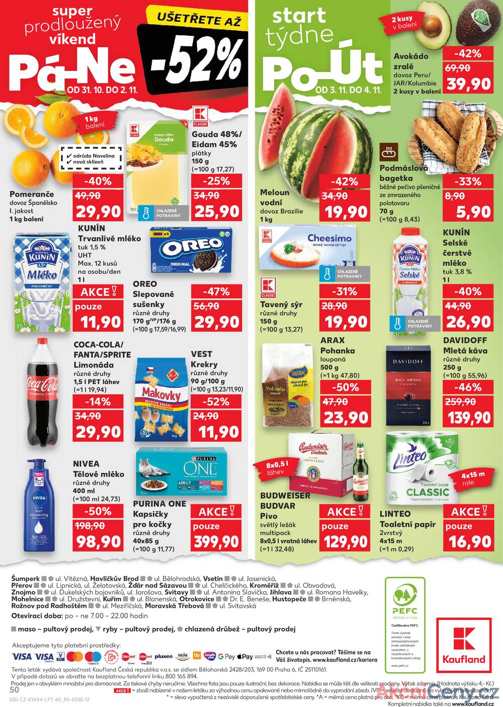 Leták Kaufland - Kaufland 28.10. - 4.11. - Kaufland - Havlíčkův Brod - strana 50 Leták Kaufland - Kaufland 28.10. - 4.11. - Kaufland - Havlíčkův Brod - strana 50