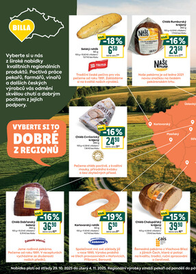 Billa  od 29.10. do 4.11.2025