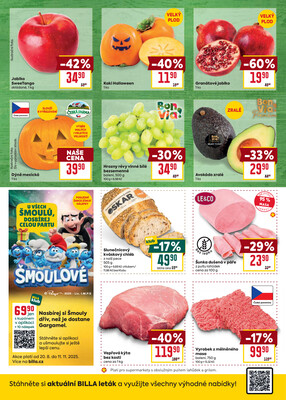 Billa malý leták od 29.10. do 4.11.2025