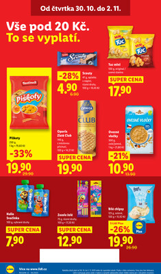 Lidl Čtvrtek od 30.10. do 2.11.2025