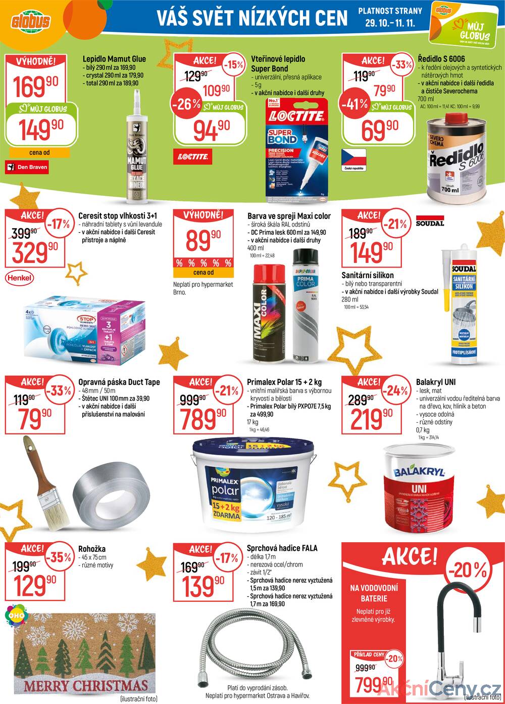 Leták Globus - Akční leták Globus 29.10. - 4.11.2025 - Globus České Budějovice - strana 36