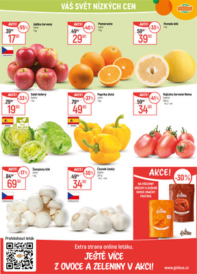 Akční leták Globus 29.10. - 4.11.2025 - Globus České Budějovice