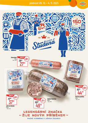 Akční leták Globus 29.10. - 4.11.2025 - Globus České Budějovice