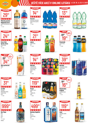 Akční leták Globus 29.10. - 4.11.2025 - Globus České Budějovice