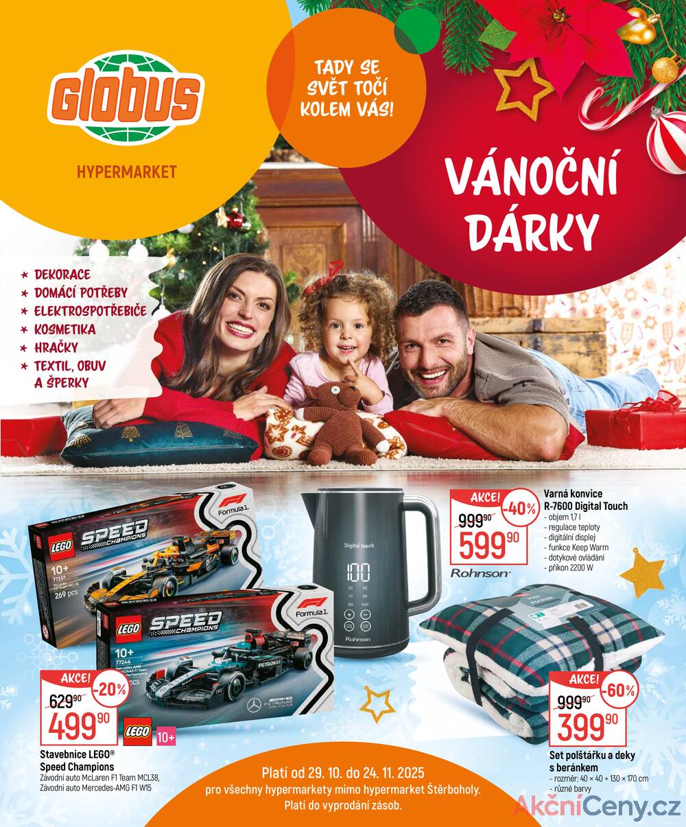 Leták Globus - Akční leták Globus 29.10. - 24.11.2025 - Globus Chomutov - strana 1