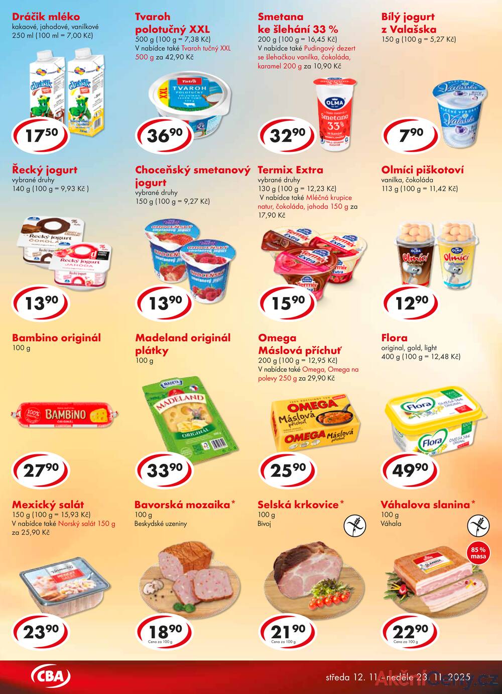Leták CBA - CBA potraviny od 12.11. do 23.11.2025 - strana 2 Leták CBA - CBA potraviny od 12.11. do 23.11.2025 - strana 2
