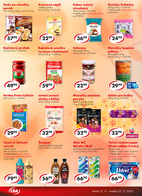 CBA potraviny od 12.11. do 23.11.2025