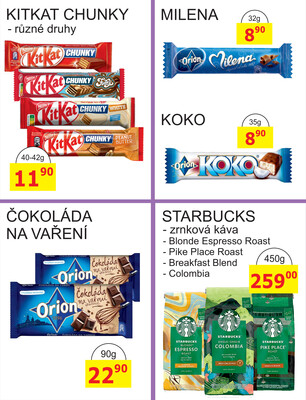 BENE Nápoje od 1.11. do 30.11.2025