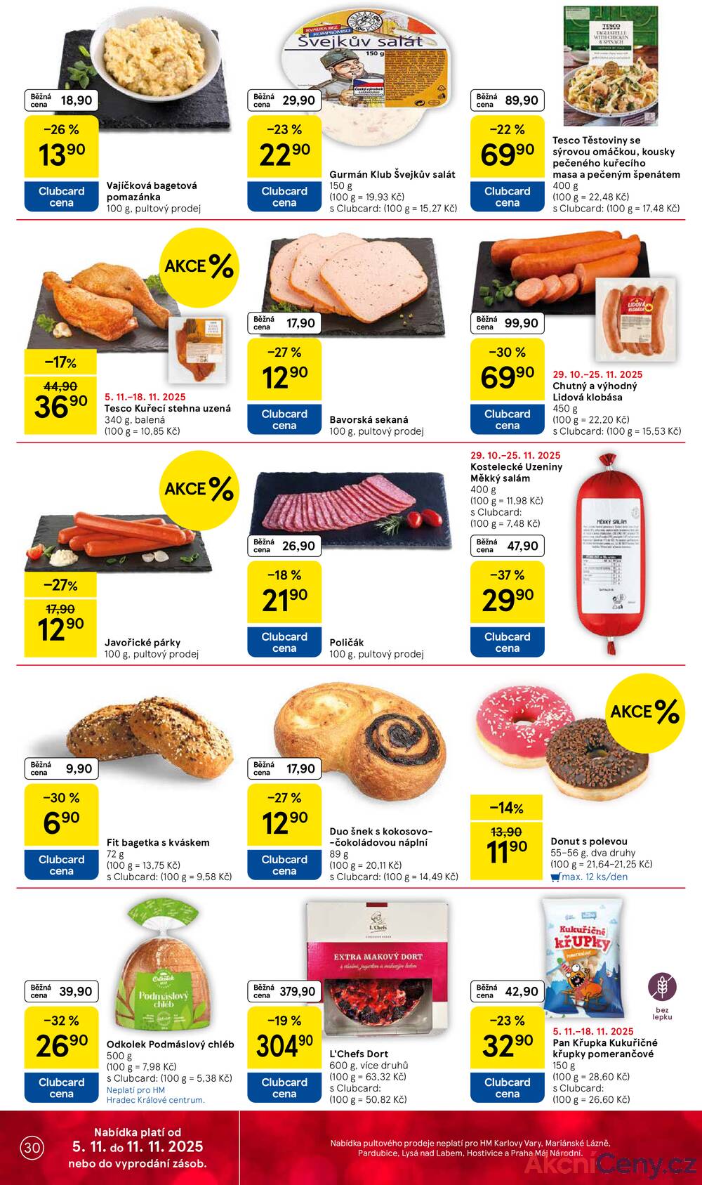 Leták Tesco
platný do 11.11.2025 - strana 30