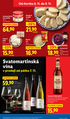 Lidl Čtvrtek od 6.11. do 9.11.2025
