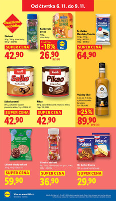 Lidl Čtvrtek od 6.11. do 9.11.2025