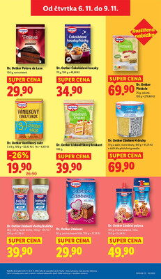 Lidl Čtvrtek od 6.11. do 9.11.2025