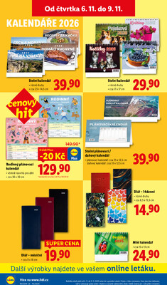 Lidl Čtvrtek od 6.11. do 9.11.2025