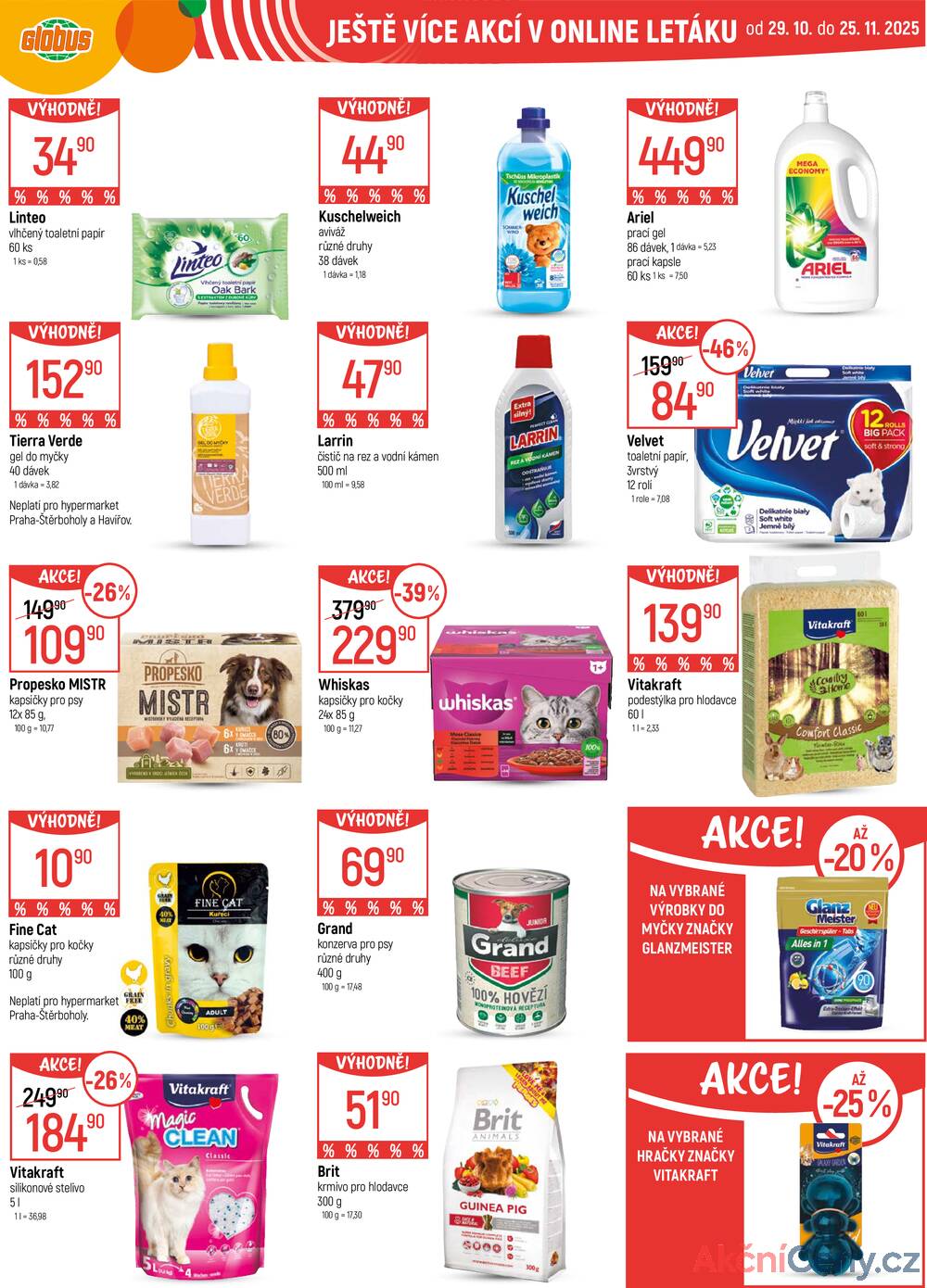 Leták Globus
platný do 11.11.2025 - strana 44