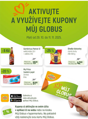 Akční leták Globus 5.11. - 11.11.2025 - Globus Pardubice