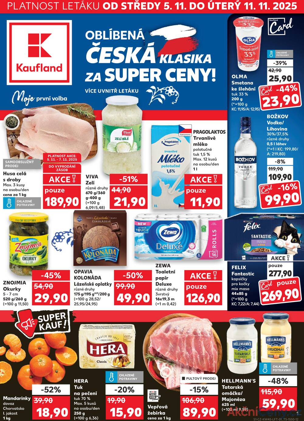 Leták Kaufland - Kaufland 5.11. - 11.11. - Kaufland - Třeboň - strana 1