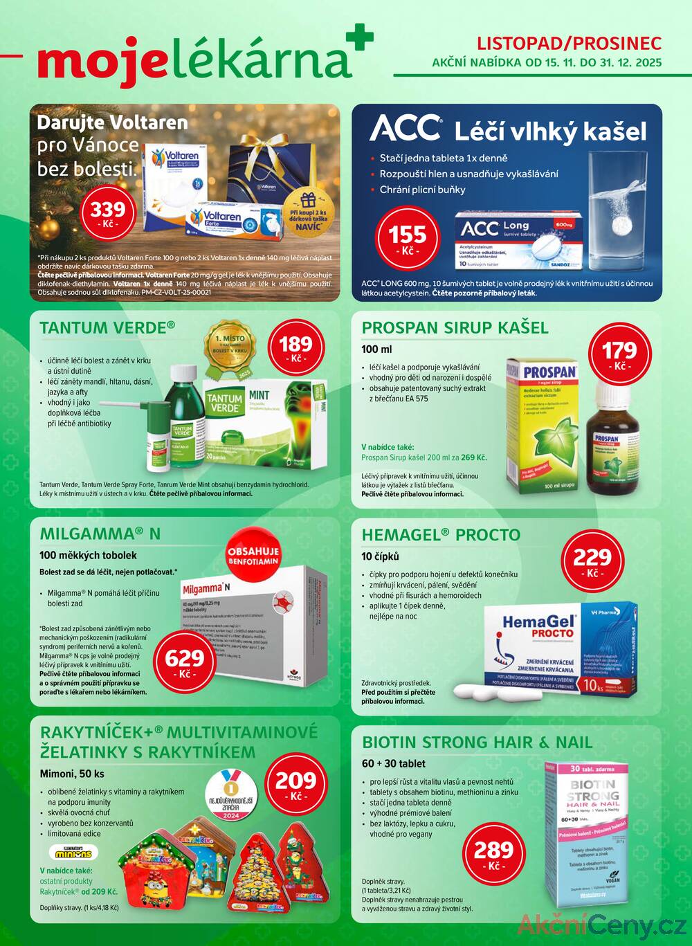 Leták mojelekarna.cz - mojelekarna.cz od 15.11. do 31.12.2025 - strana 1