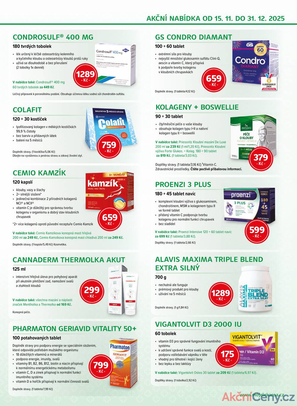 Leták mojelekarna.cz
platný do 31.12.2025 - strana 7