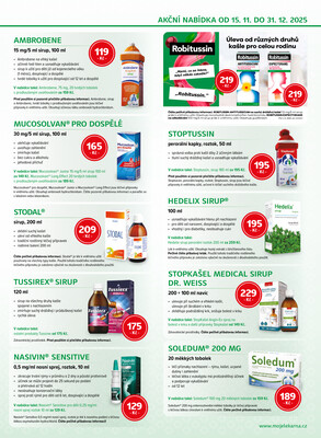 Leták mojelekarna.cz
platný do 31.12.2025 - strana 3
