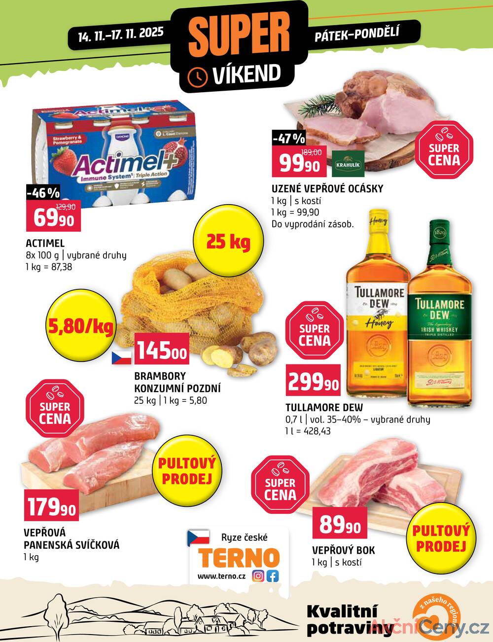 Leták Terno - Terno Víkendová akce od 14.11. do 16.11.2025 - strana 1