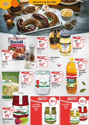 Akční leták Globus 12.11. - 18.11.2025 - Globus Praha - Centrum Černý Most