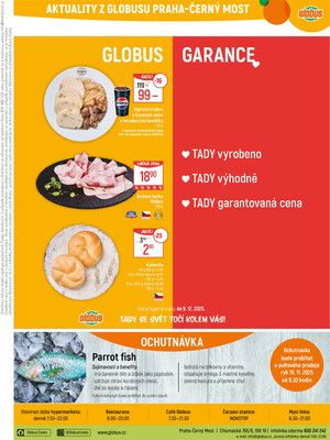 Akční leták Globus 12.11. - 18.11.2025 - Globus Praha - Centrum Černý Most