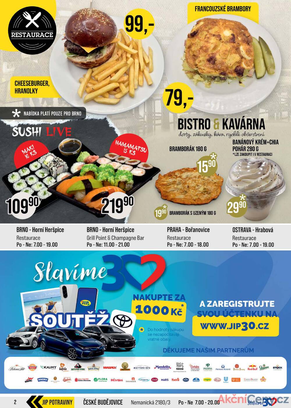 Leták JIP - JIP Cash & Carry Brno, Praha, Ostrava, Jilemnice, Pardubice, Ostrava, Karlovy Vary, Olomouc a Zlín od 12.11. do 18.11.2025 - strana 2