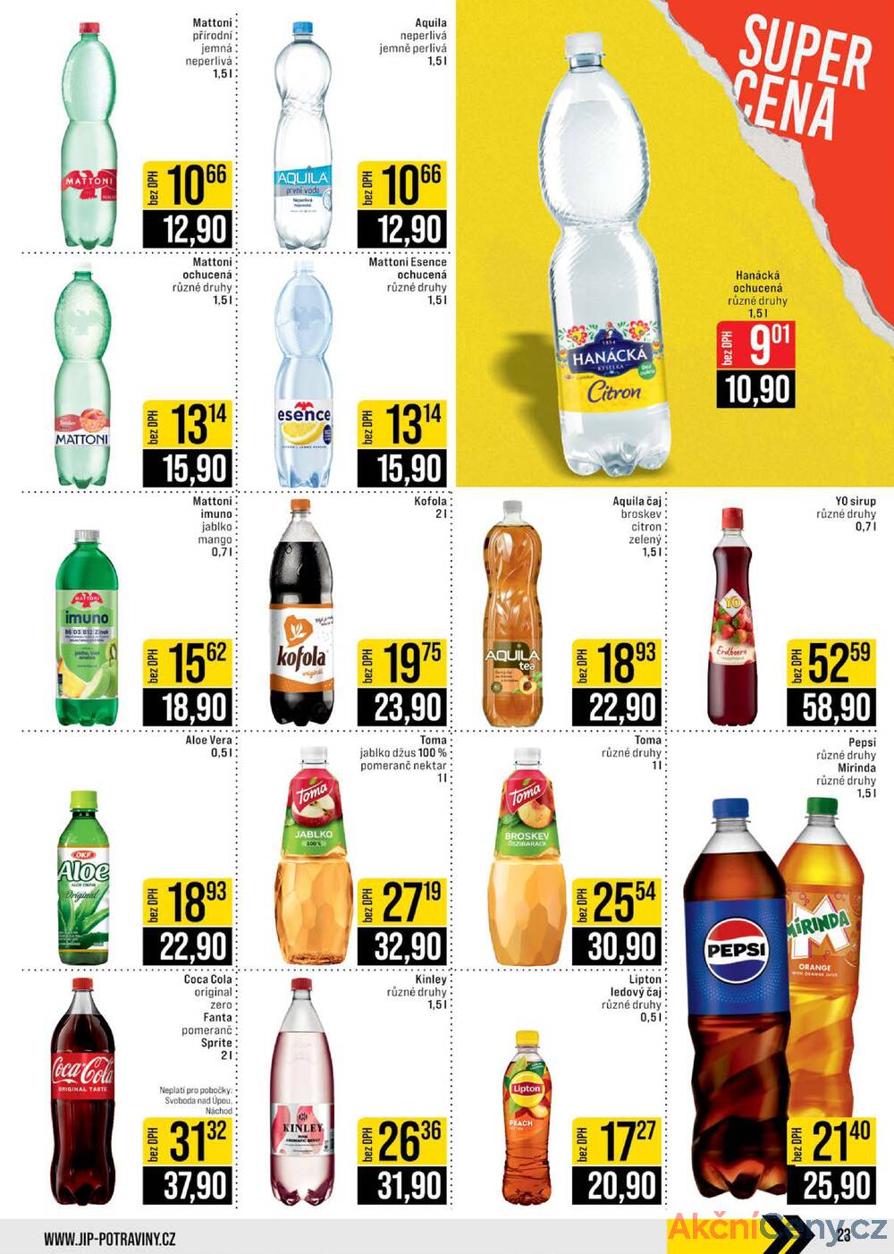 Leták JIP - JIP Cash & Carry České Budějovice, Most, Náchod, Polička, Sušice a Svoboda nad Úpou od 12.11. do 18.11.2025 - strana 23