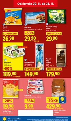 Lidl Čtvrtek od 20.11. do 23.11.2025