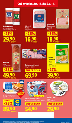 Lidl Čtvrtek od 20.11. do 23.11.2025