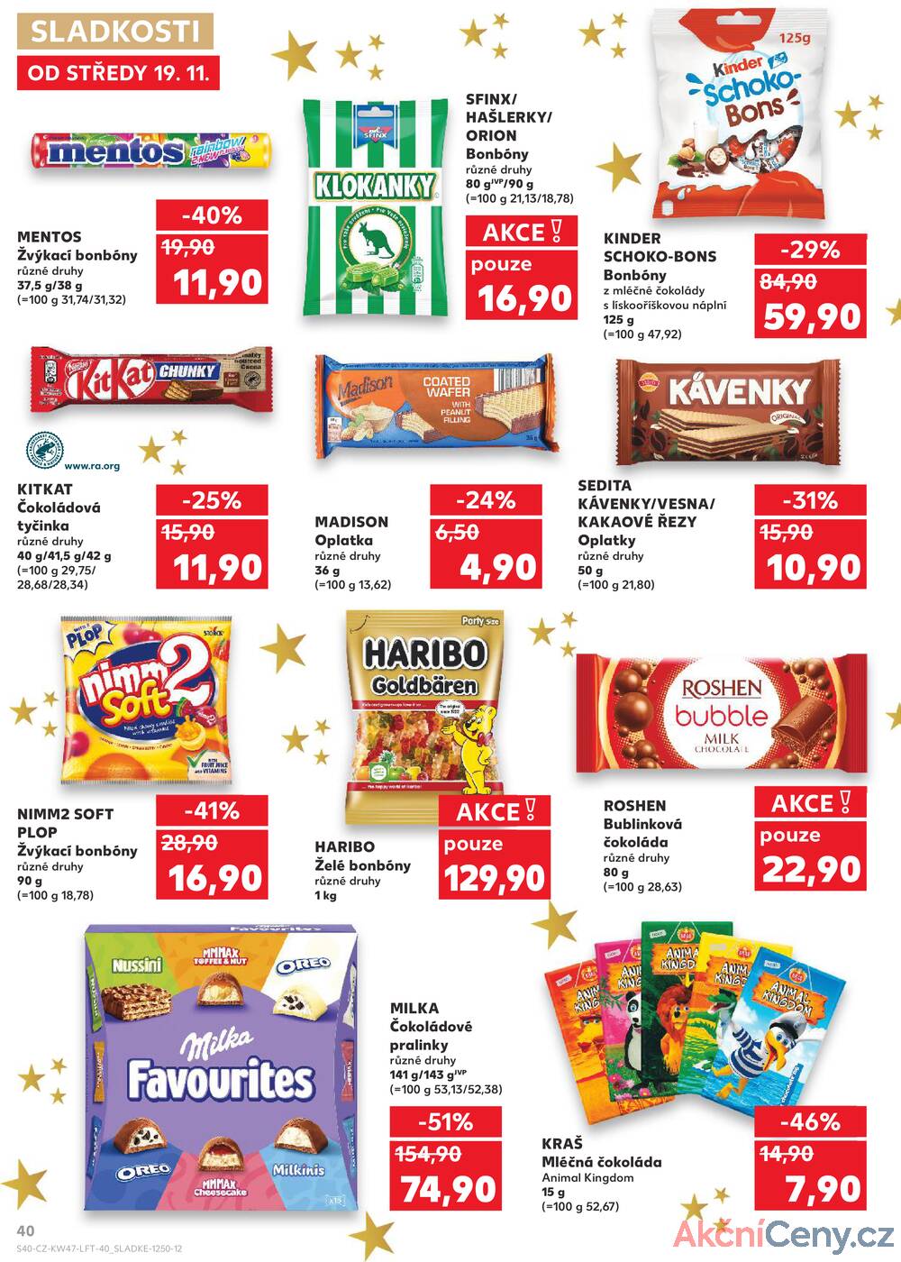 Leták Kaufland - Kaufland 19.11. - 25.11. - Kaufland - Praha 3 (Jarov) - strana 40
