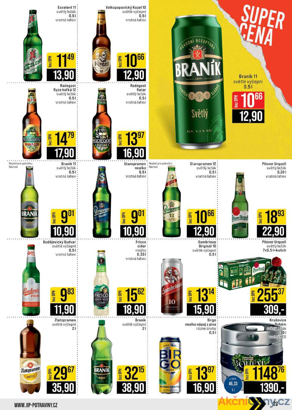 Leták JIP - JIP Cash & Carry České Budějovice, Most, Náchod, Polička, Sušice a Svoboda nad Úpou od 19.11. do 25.11.2025 - strana 23