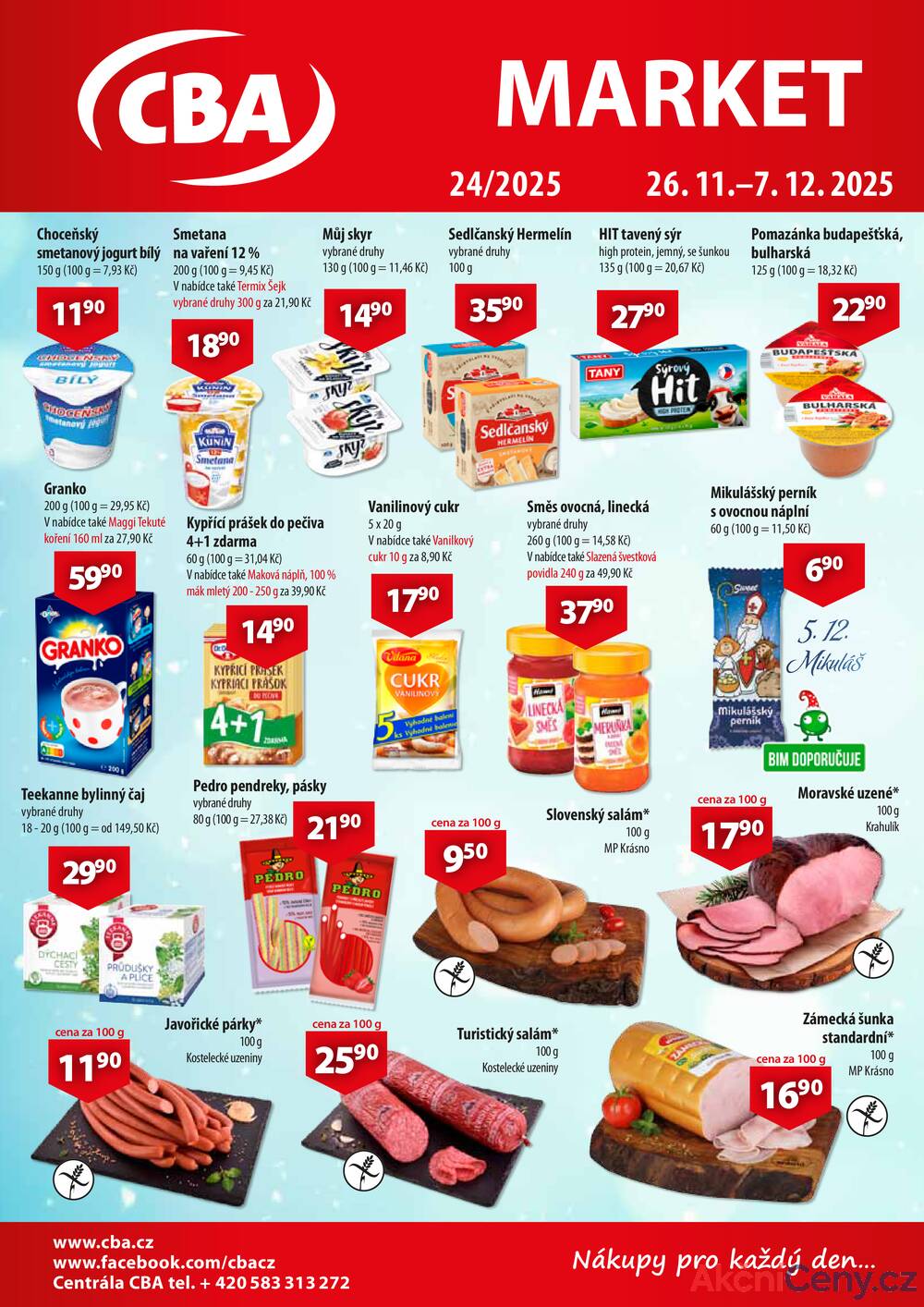 Leták CBA - CBA Market od 26.11. do 7.12.2025 - strana 1