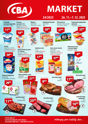 CBA Market od 26.11. do 7.12.2025