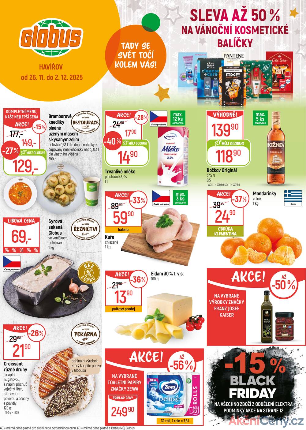 Leták Globus - Akční leták Globus 26.11. - 2.12.2025 - Globus Havířov - strana 1 Leták Globus - Akční leták Globus 26.11. - 2.12.2025 - Globus Havířov - strana 1