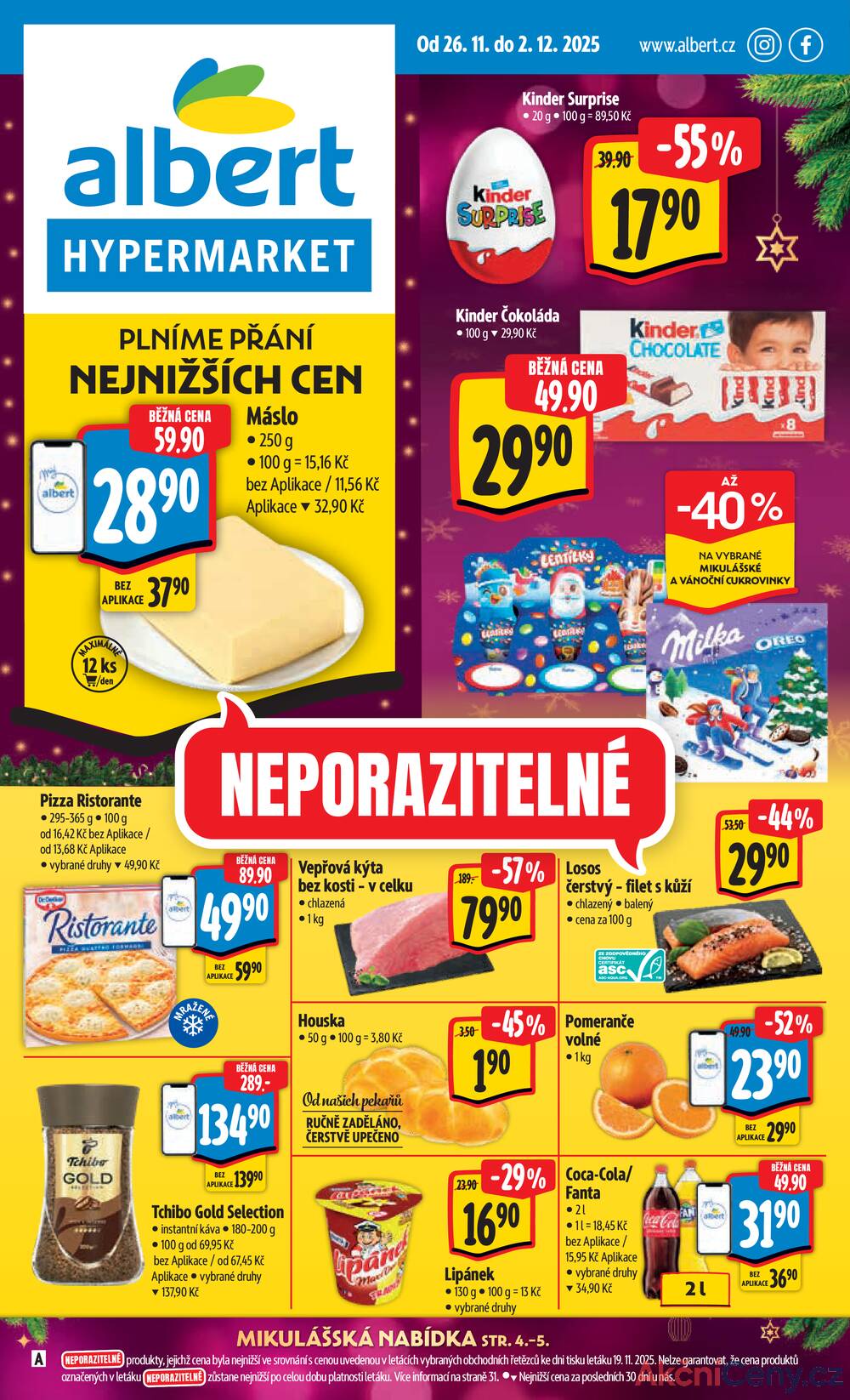 Leták Albert - Albert Hypermarket Jihomoravský od 26.11. do 2.12.2025 - strana 1