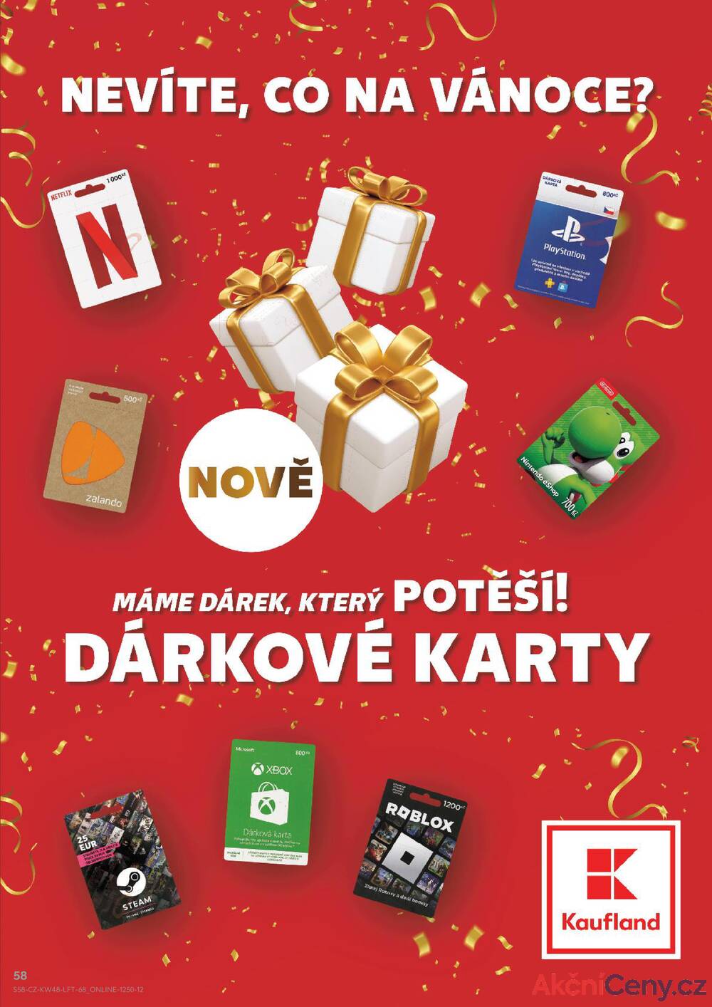 Leták Kaufland - Kaufland 26.11. - 2.12. - Kaufland - Rychnov nad Kněžnou - strana 58