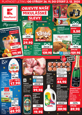 Leták Kaufland 26.11. - 2.12. - Kaufland - Slaný