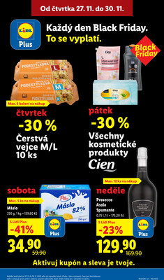 Lidl Čtvrtek od 27.11. do 30.11.2025