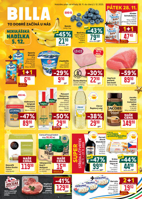 Billa malý leták od 26.11. do 2.12.2025