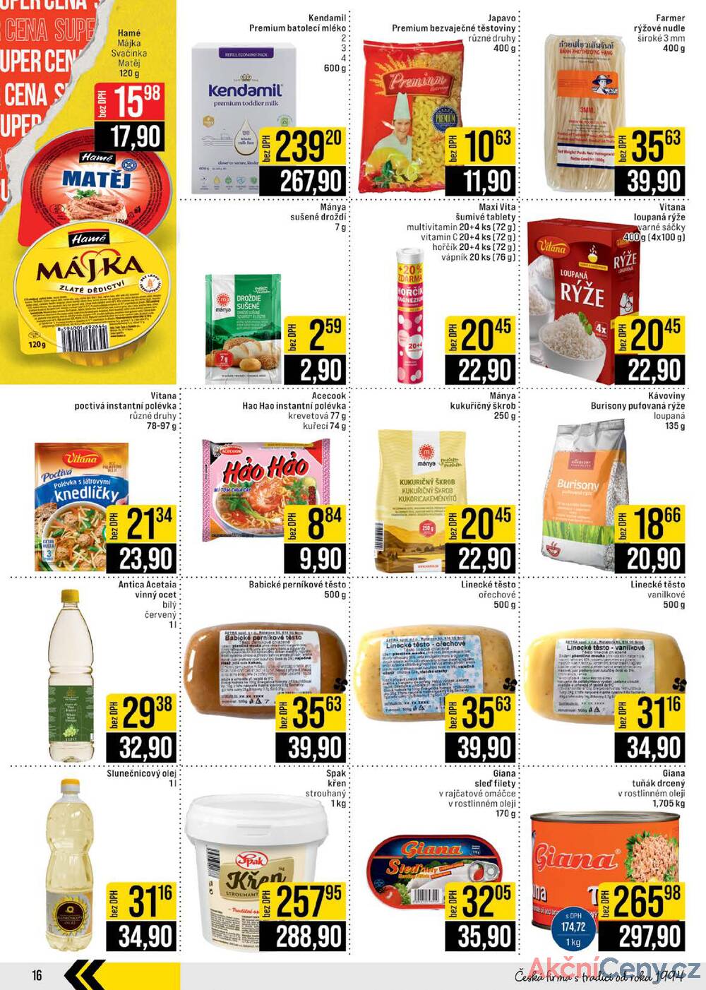 Leták JIP - JIP Cash & Carry Brno, Praha, Ostrava, Jilemnice, Pardubice, Ostrava, Karlovy Vary, Olomouc a Zlín od 26.11. do 2.12.2025 - strana 16