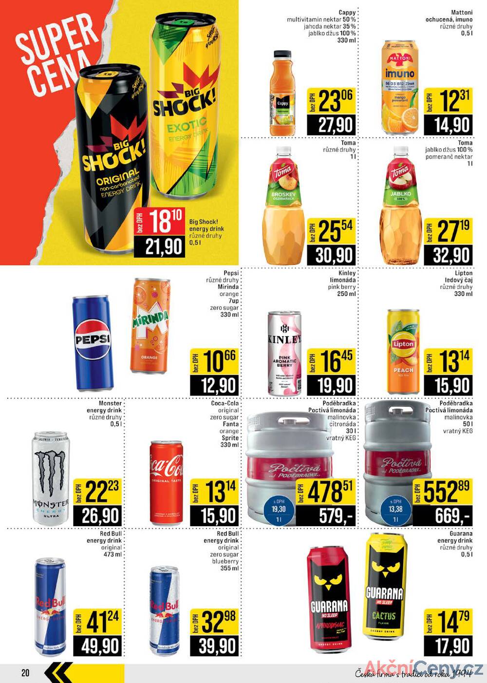 Leták JIP - JIP Cash & Carry Brno, Praha, Ostrava, Jilemnice, Pardubice, Ostrava, Karlovy Vary, Olomouc a Zlín od 26.11. do 2.12.2025 - strana 20