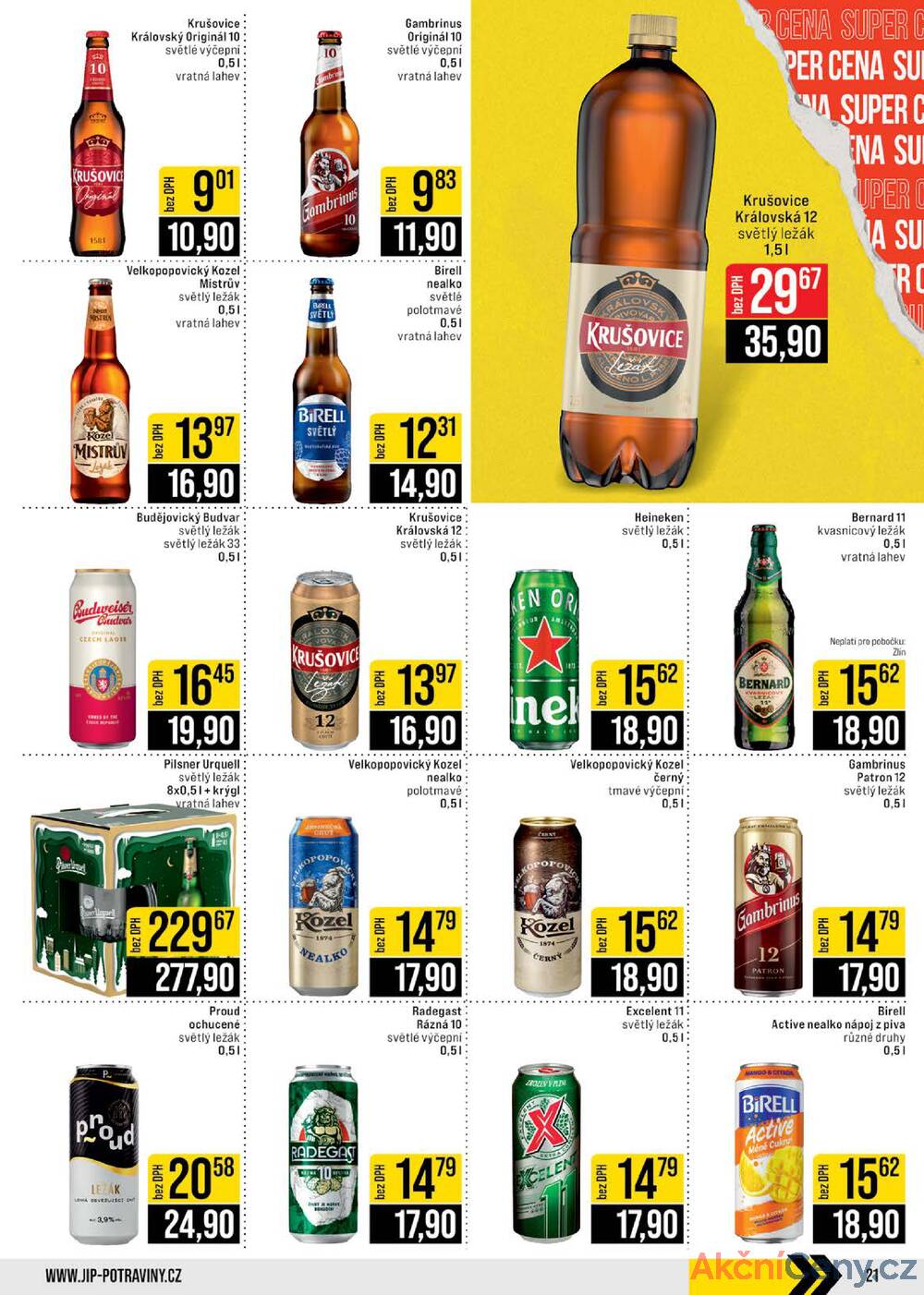 Leták JIP - JIP Cash & Carry Brno, Praha, Ostrava, Jilemnice, Pardubice, Ostrava, Karlovy Vary, Olomouc a Zlín od 26.11. do 2.12.2025 - strana 21