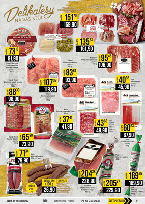 JIP Cash & Carry Brno, Praha, Ostrava, Jilemnice, Pardubice, Ostrava, Karlovy Vary, Olomouc a Zlín od 26.11. do 2.12.2025