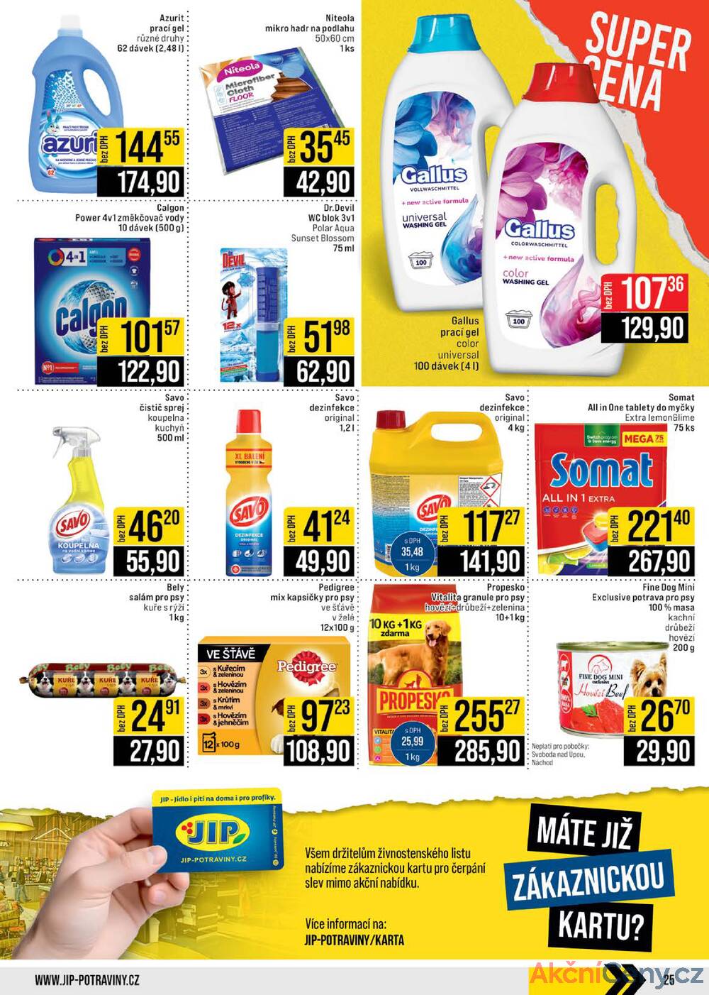 Leták JIP - JIP Cash & Carry České Budějovice, Most, Náchod, Polička, Sušice a Svoboda nad Úpou od 26.11. do 2.12.2025 - strana 25