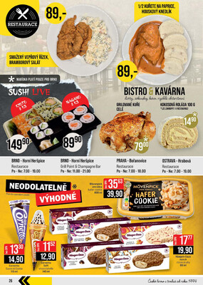 JIP Cash & Carry České Budějovice, Most, Náchod, Polička, Sušice a Svoboda nad Úpou od 26.11. do 2.12.2025