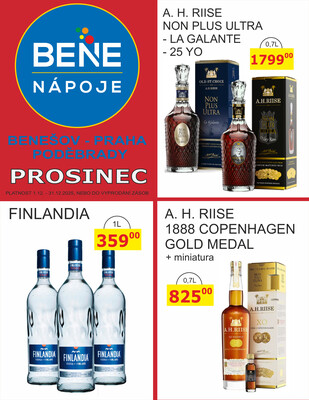 BENE Nápoje od 1.12. do 31.12.2025