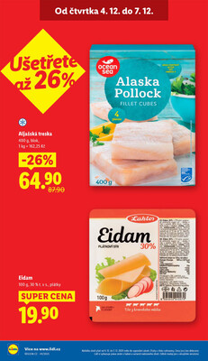 Lidl Čtvrtek od 4.12. do 7.12.2025
